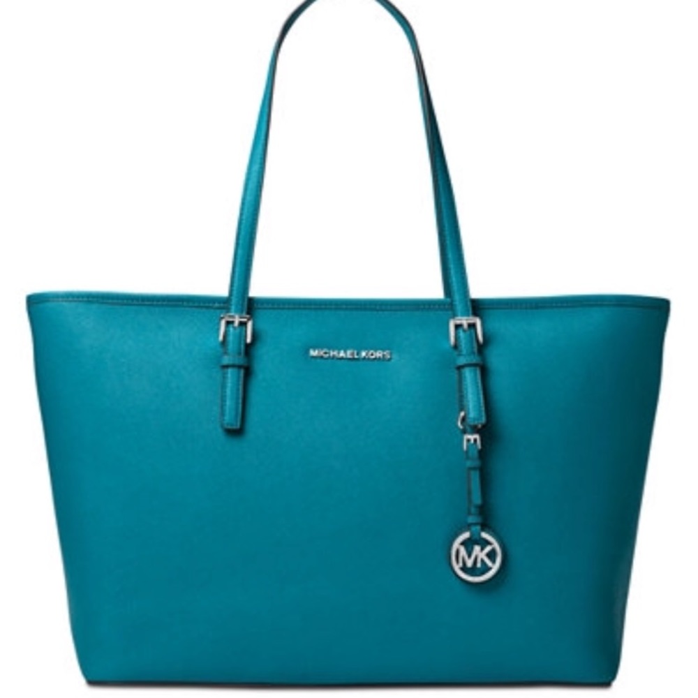 Authentic MICHAEL KORS peacock tote bag